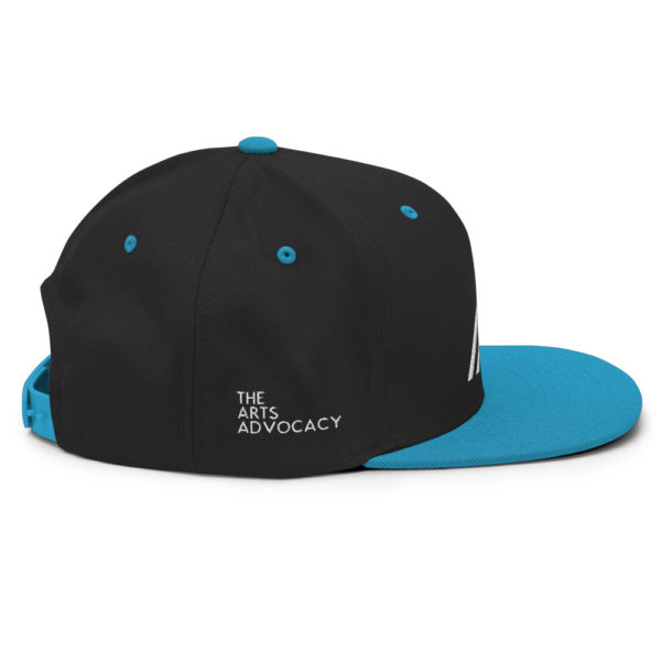 Classic Two-Tone Snapback Hat- Black Teal