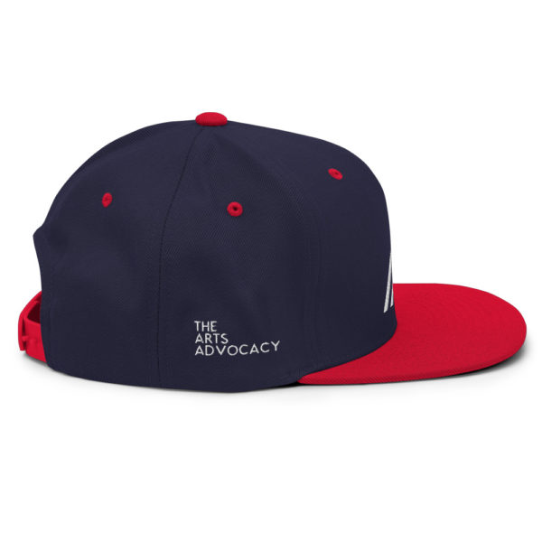 Classic Two-Tone Snapback Hat- Navy Red