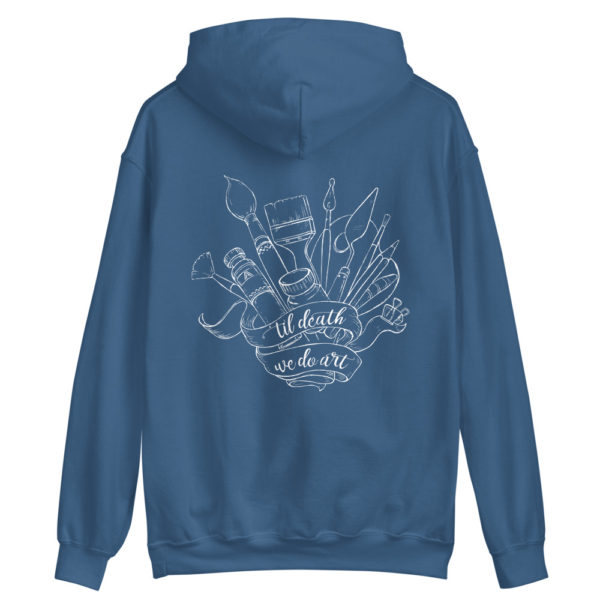 'Til Death Unisex Hoodie- Indigo Blue