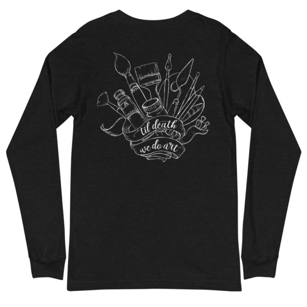 'Til Death Unisex Long Sleeve T-shirt- Black Heather