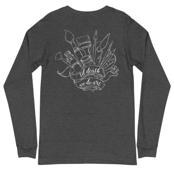 'Til Death Unisex Long Sleeve T-shirt- Dark Grey