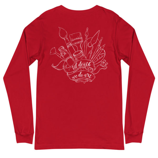 'Til Death Unisex Long Sleeve T-shirt- Red