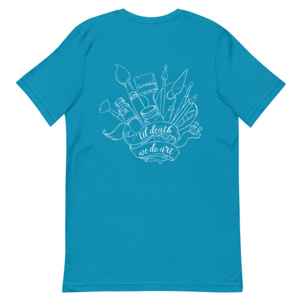 'Til Death Short-Sleeve Unisex T-Shirt- Aqua Blue