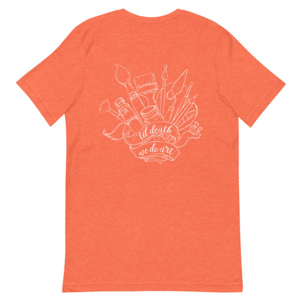 'Til Death Short-Sleeve Unisex T-Shirt- Heather Orange