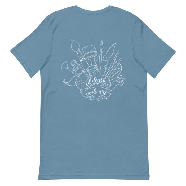 'Til Death Short-Sleeve Unisex T-Shirt- Steel Blue