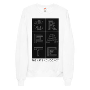 Light CREATE Unisex Fleece Sweatshirt
